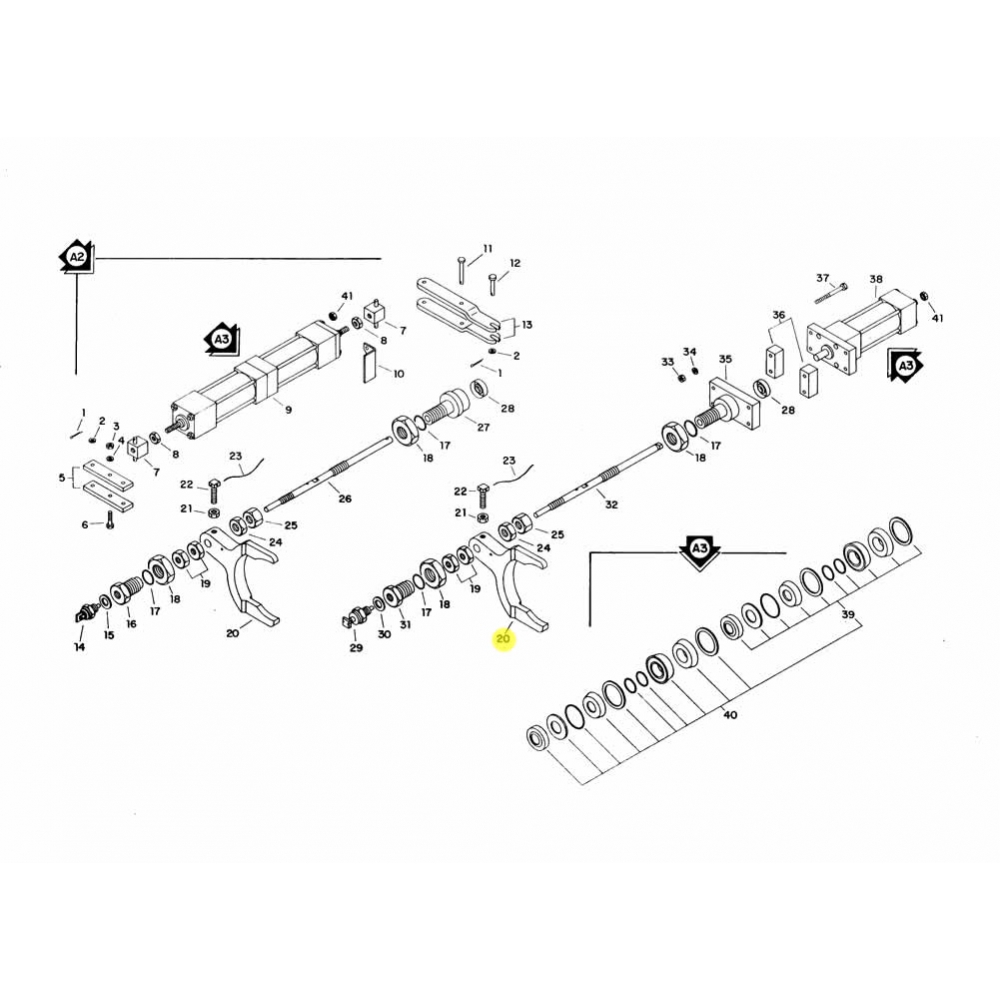 Garfo Engesa 2382 300 231 do Engate Interno Cx Transferência