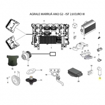 Protetor Cabo Bateria Agrale Marruá AM2 G2 6011011354009