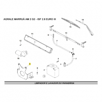 Suporte Reservatório Limpador Parabrisa Agrale Marruá AM2 G2