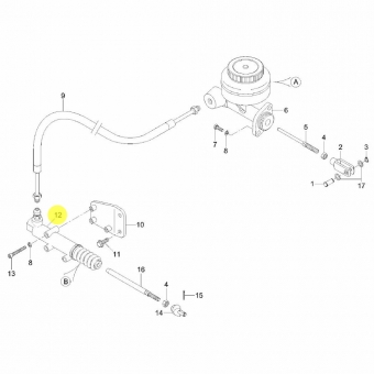 Cilindro Auxiliar Embreagem Agrale 6011.003.017.00.2