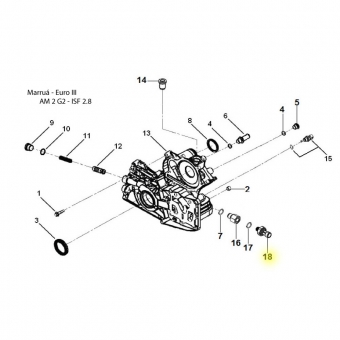 Sensor Pressão Óleo  MWM 7001482C1E | Agrale 6025011036002