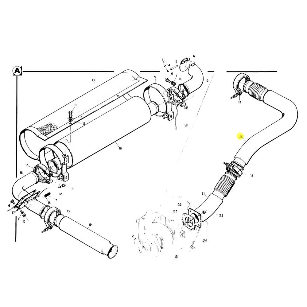 Tubo Escape Engesa 1808 030 299